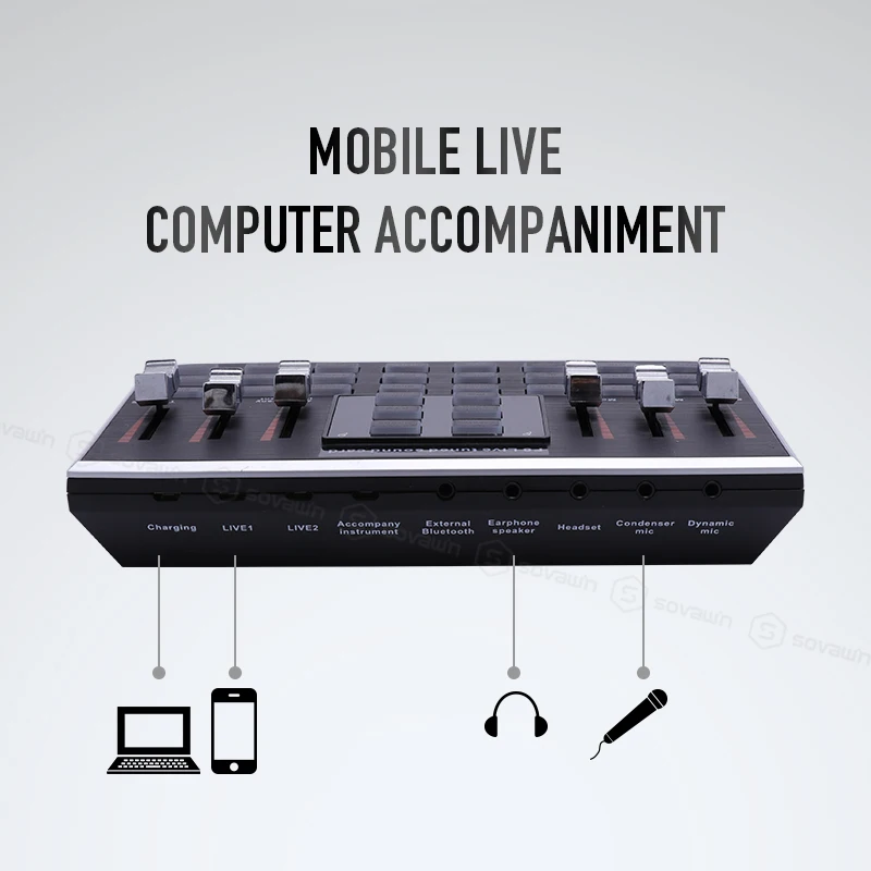 Многофункциональный F8 микрофон звуковая карта USB аудио прямая трансляция профессиональный микшер аудио цифровой для Караоке микрофонная система