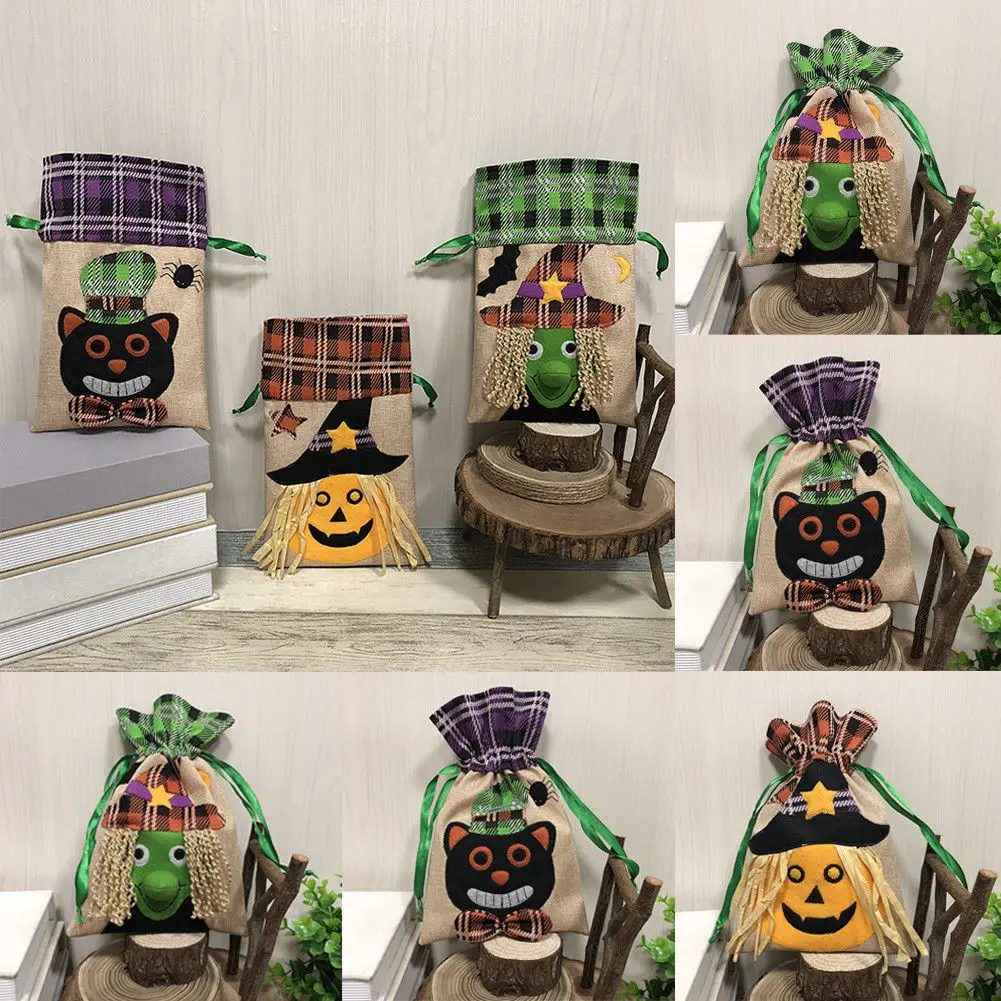 Halloween Cello Party Loot Bags Sweet Bag Trick Or Treat Spooky Pumpkin Gift Boxes | Дом и сад