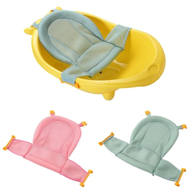 Регулируемое детское сиденье для ванны 2 цвета нескользящая Т образная сетка