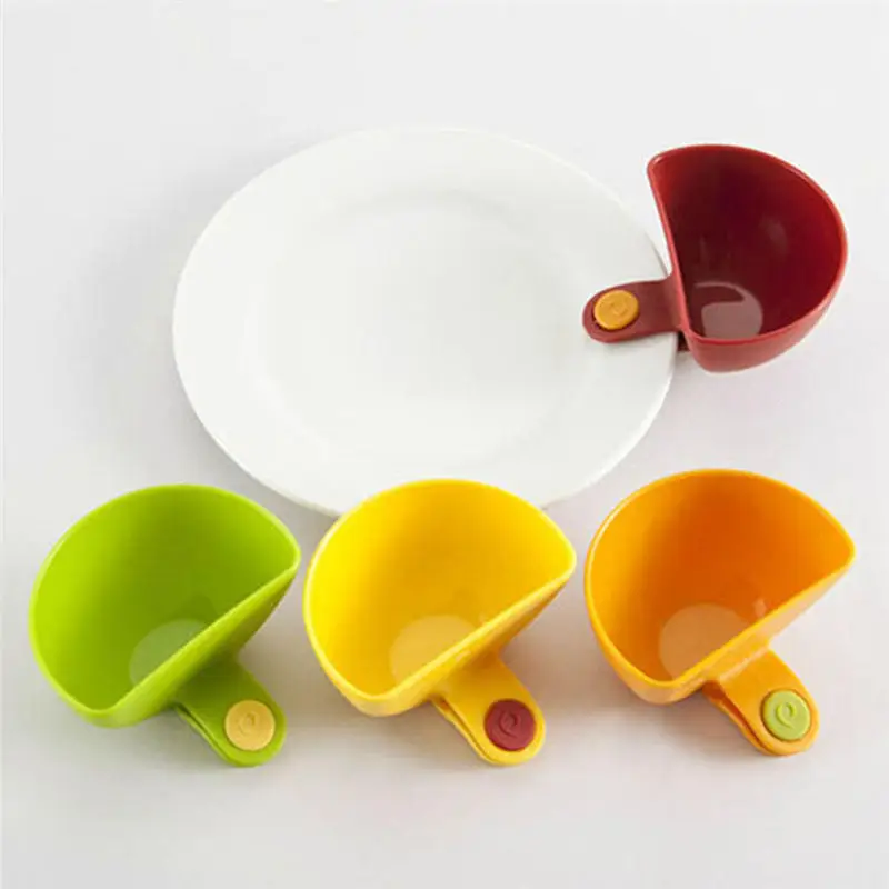 4pcs/set Dip Saucers Assorted Salad Sauce Ketchup Jam Clip Cup Bowl For Tomato Salt Vinegar Sugar Flavor Splice Kitchen Tool | Дом и сад