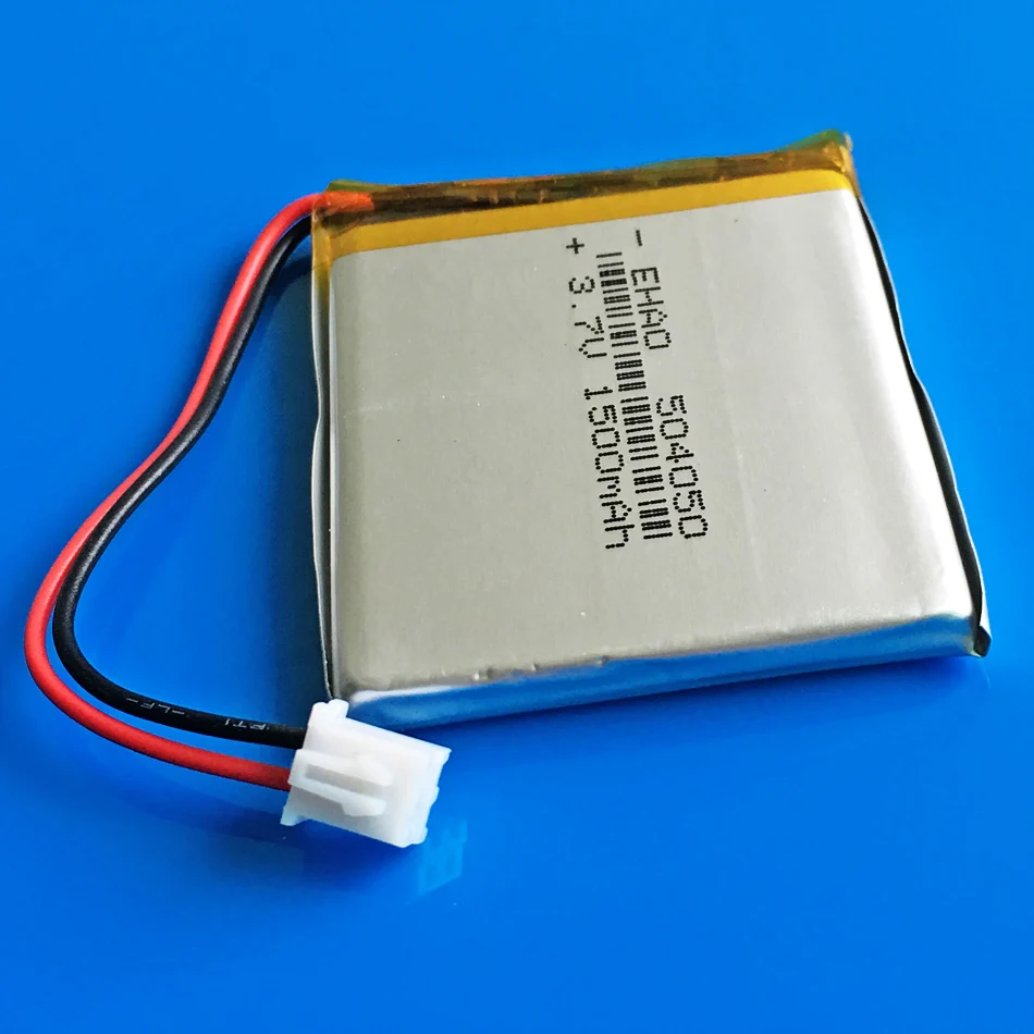 JST XHR 2 54 мм 2-контактный 504050 3 7 в 1500 мАч перезаряжаемый аккумулятор lipo