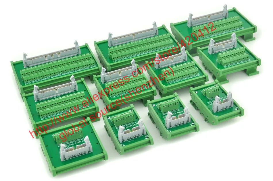 Модуль интерфейса крепления на DIN-рейку DB25 D-Sub наружная плата разделитель |
