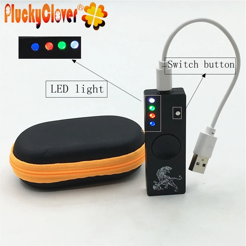1 шт. светодиодный usb-прикуриватель зарядка Спиннер облегчение антистресс
