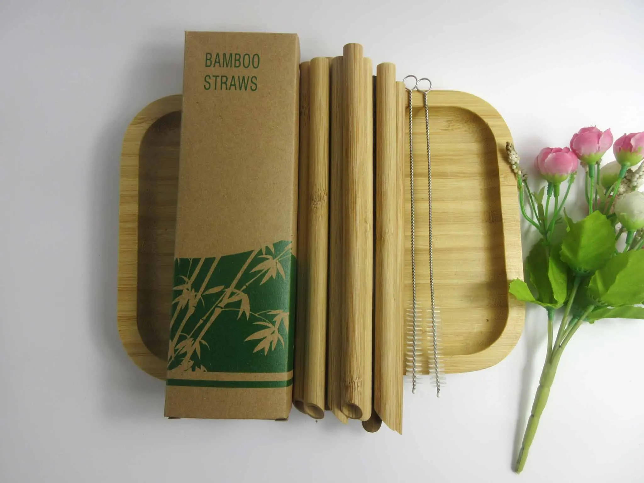 Оптовая продажа 100 шт. экологически чистая многоразовая соломинка 21 5 см