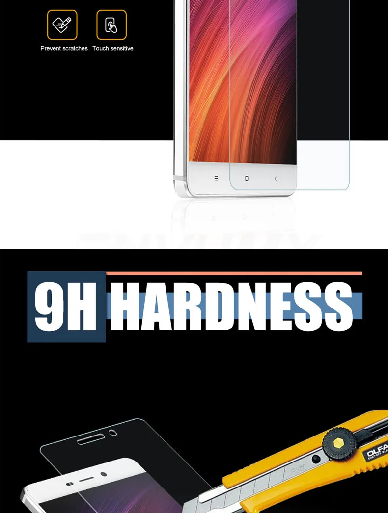 Закаленное стекло для Xiaomi Redmi 6 Pro 6A 5 5A 5 Plus S2 4A 4X Redmi Note 4 4X5 5A 6 Pro защитная пленка