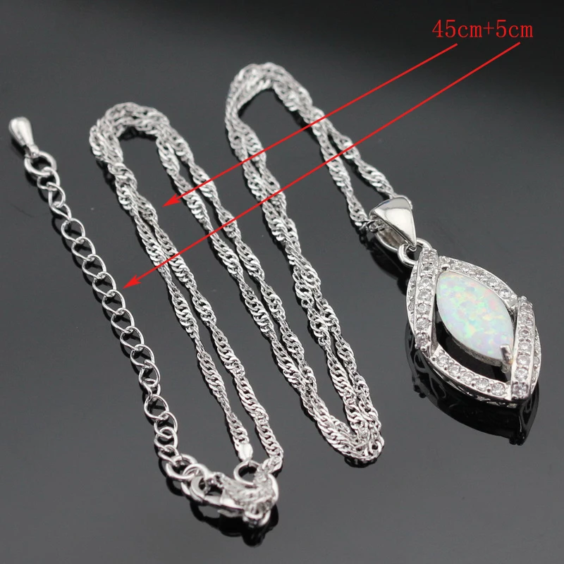 Женский ювелирный комплект из колье и серёг с опалом|colorful jewelry sets|jewelry sets for womenjewelry