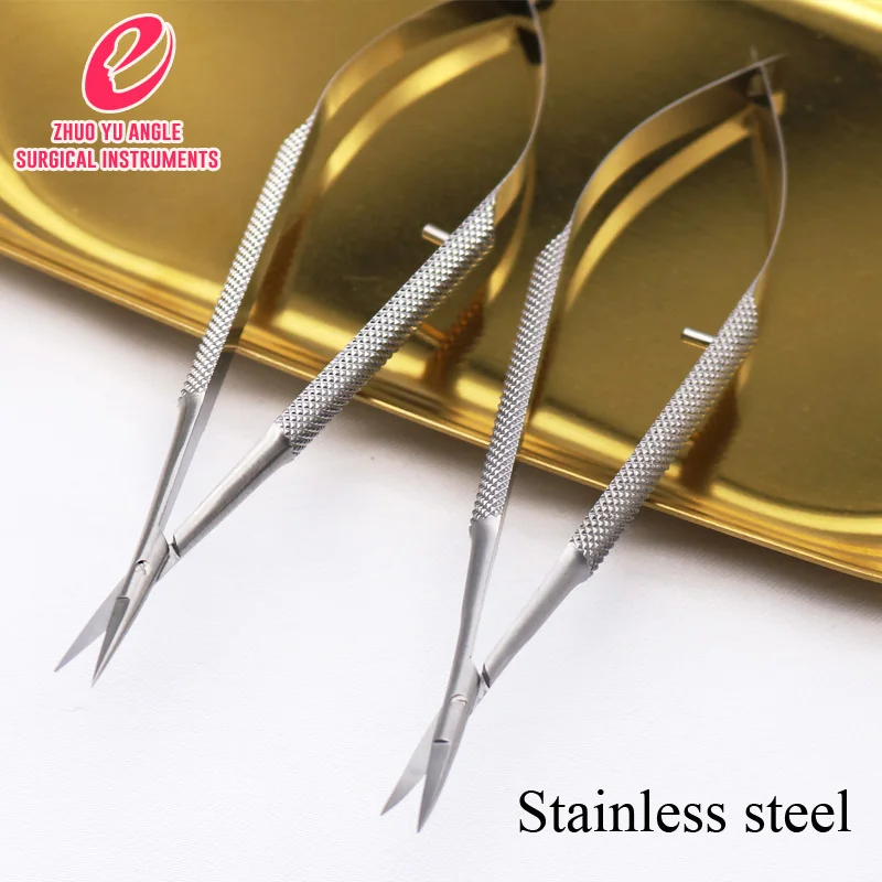Офтальмологические микроскопические бриллиантовые ножницы диаметром 12 5 см для
