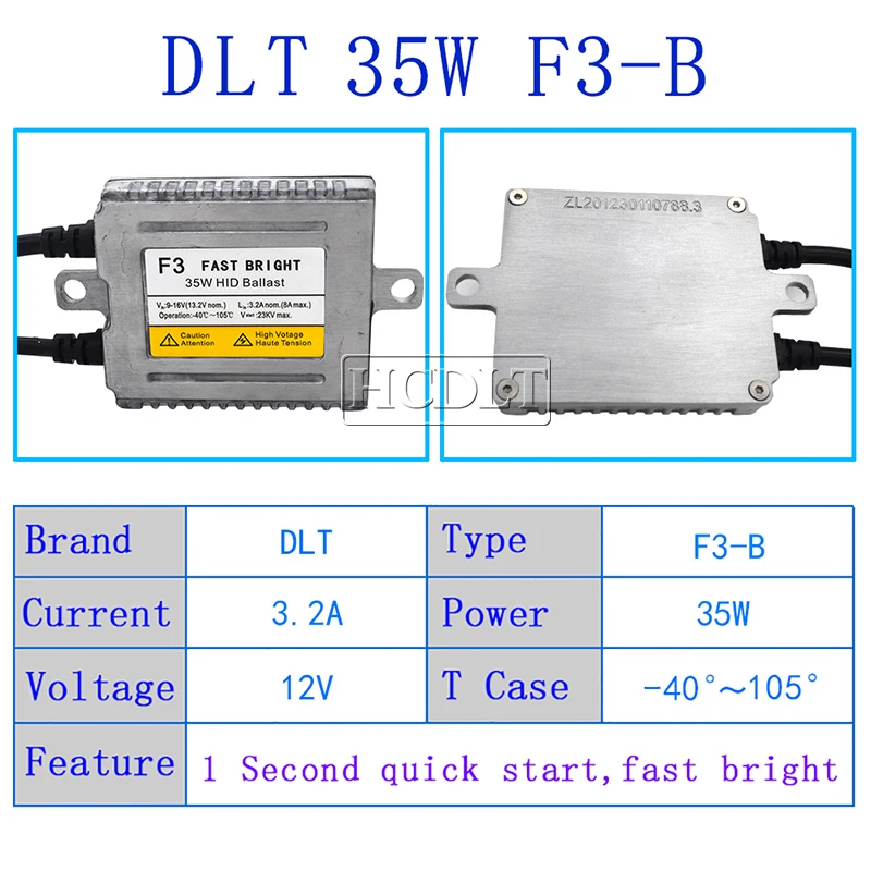 HCDLT AC 12 в 35 Вт 55 Вт 70 Вт ксенон HID балласт Reator DLT F5T F3 F7 F5 Быстрый старт X35 X55 Canbus HID тонкий балласт автомобильный светильник для модернизации