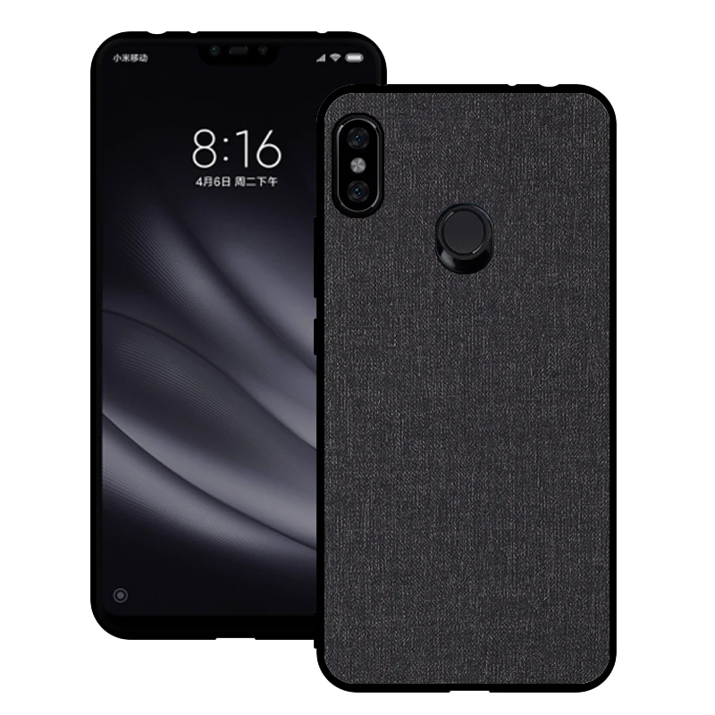 Чехол для Xiaomi Redmi Note 6 Pro чехол 5 задняя крышка Note5 силиконовый тканевый |