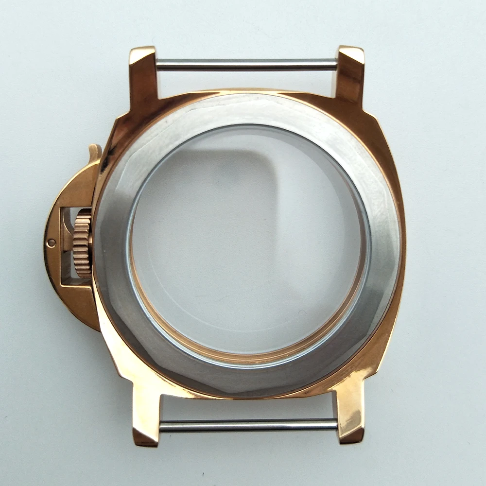 Чехлы для часов 44 мм с золотым начесом корпус из нержавеющей стали 6649/6498 движения