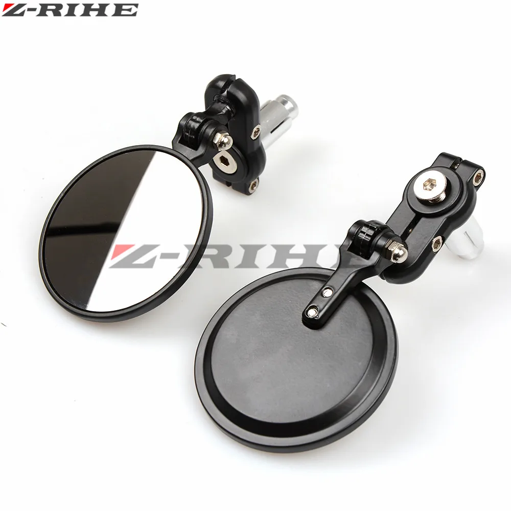 Универсальные черные мотоциклетные зеркала заднего вида 7/8 дюйма для Suzuki GSX R GSXR 600
