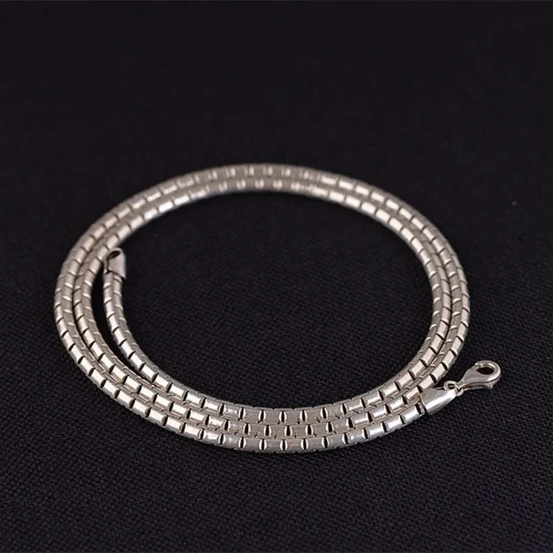 68.5g 925 Sterling Silver Jewelry Necklace 3.5MM Thickness Chain Men Gift Thai Long&ampChoker Fashion | Украшения и аксессуары