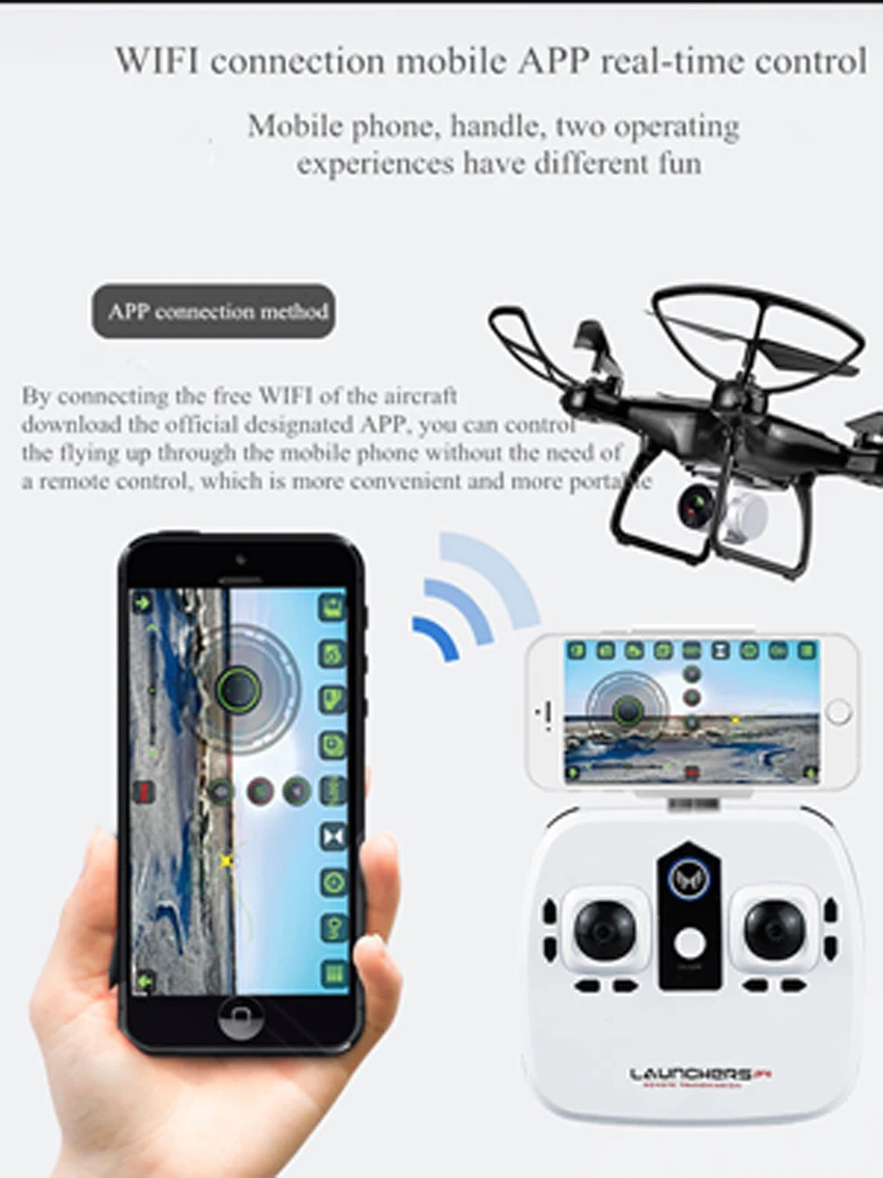 RC вертолет Дрон с HD 1080P WIFI FPV селфи камера профессиональный складной Квадрокоптер