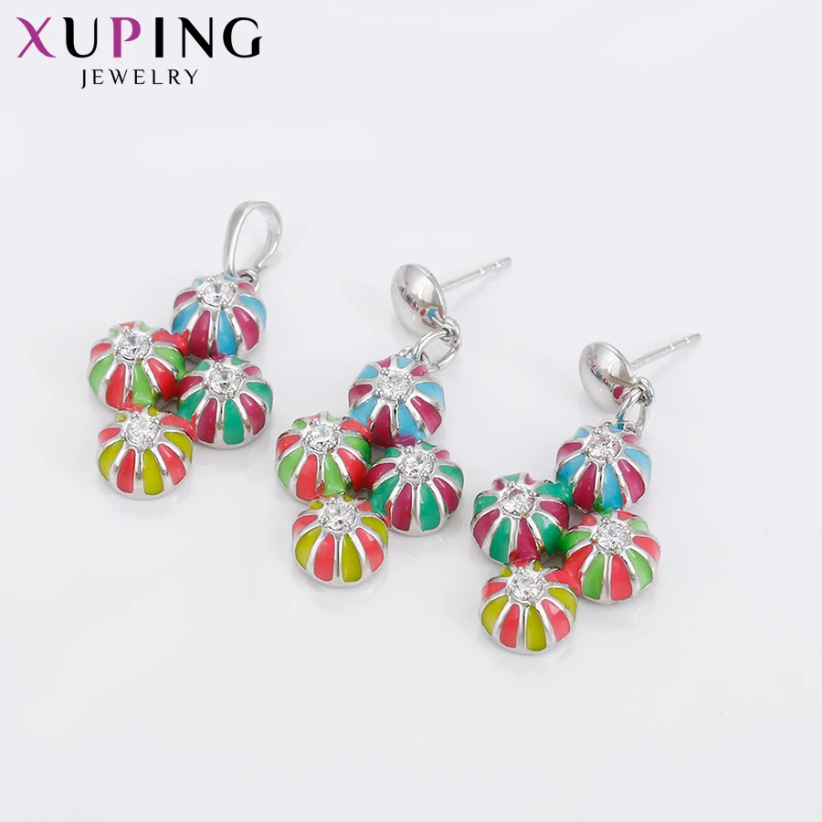 Модный цветочный дизайн Xuping популярный стильный набор для девочек и женщин лидер