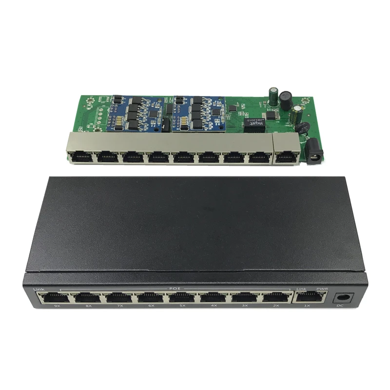 Коммутатор rj45 ANDDEAR-10/100 Мбит/с poe 802.3af 9 15 5 Вт для ip-камер nvr ip telefoon Wi-Fi точка доступа
