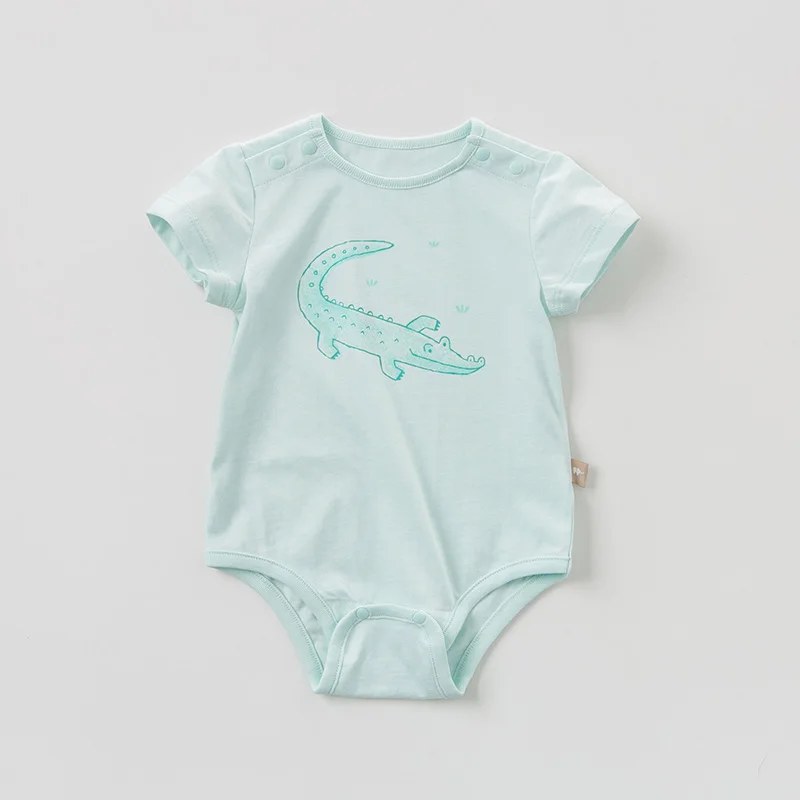 DBH10784-1 dave bella summer new born baby boy shorts sleeve romper infant toddler jumpsuit children boutique 1 piece |