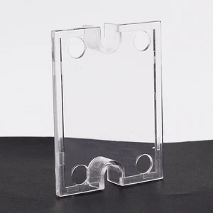 Универсальная пластиковая прозрачная защита твердотельного реле, передняя крышка, подставка, подходит для SSR DC-DC AC-AC DC-AC