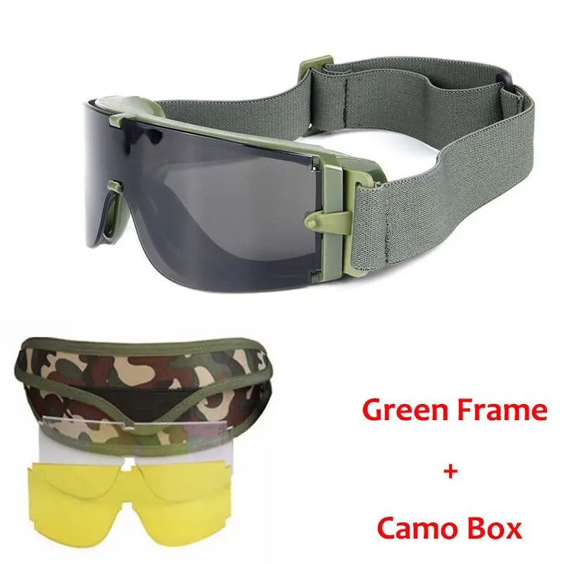 USMC Airsoft X800 антизапотевающие тактические велосипедные очки солнцезащитные для