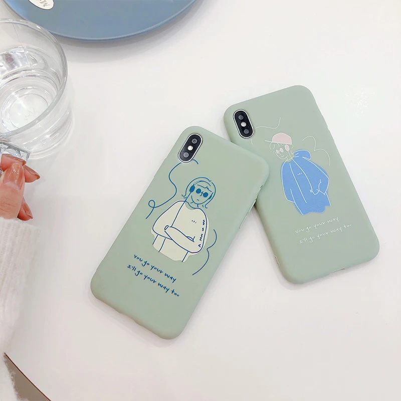 Простые Чехлы GlamPhoneCase с ручной росписью для мальчиков и девочек чехлы iPhone 6 S 7 8 Plus
