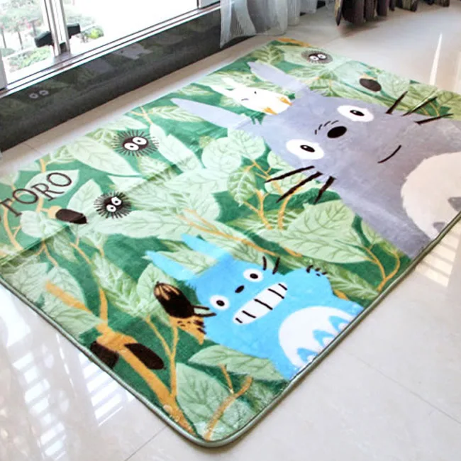 Брендовый милый коврик Totoro детские напольные коврики супер мягкие коралловые