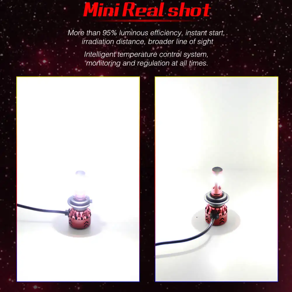 Светодиодный фонарь YIRAY ampoule автомобильный светильник H4 H7 H11 H1 светодиодный 9005/HB3