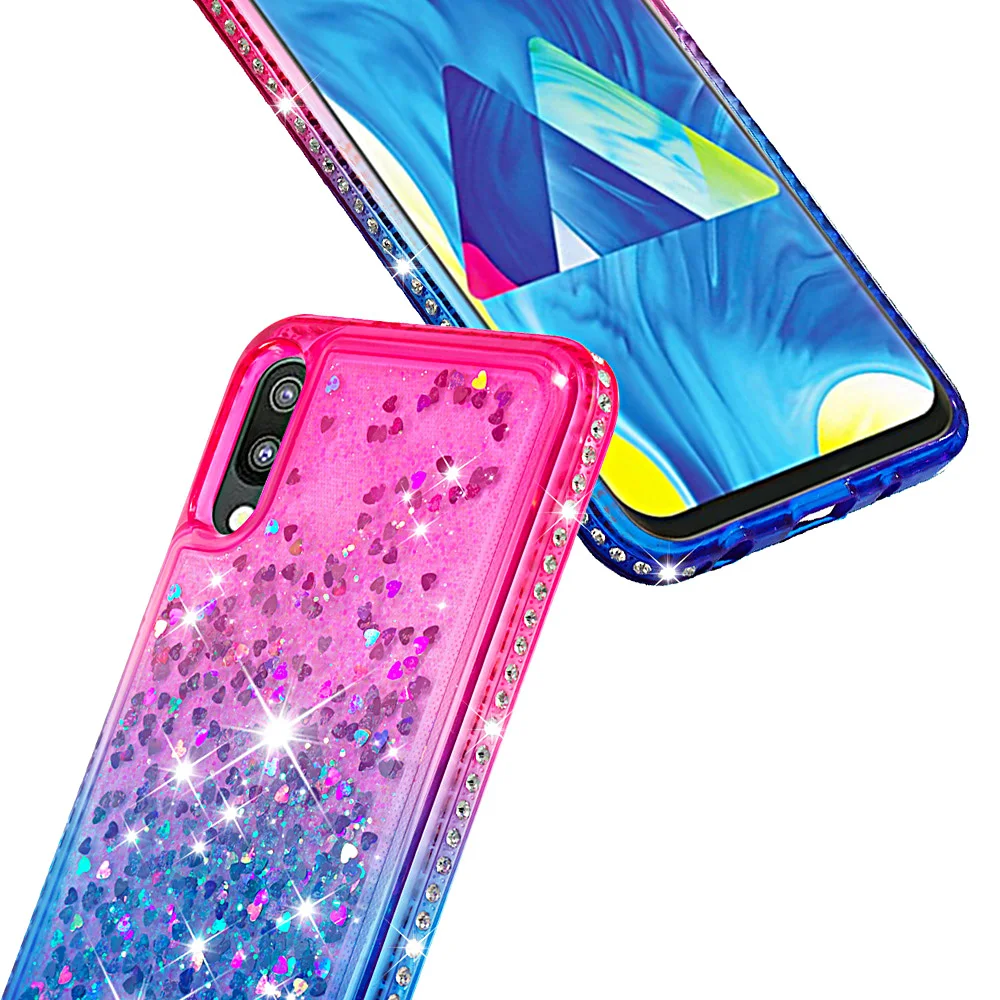 Алмазный чехол для Samsung Galaxy M10 M 10 мягкий ТПУ бампер SM M105FN/DS M105F/DS блестящие чехлы с