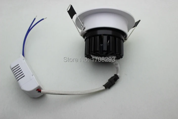 5W7W10W 50 шт./лот поворотный COB Светодиодные светильники AC 85 265 в корпус: белый + черный
