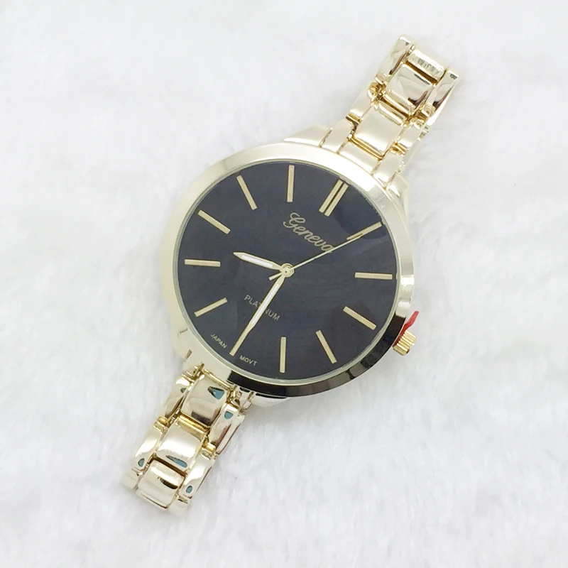 Классные цветные часы с браслетом Золотые женские Популярные relojes mujer японский