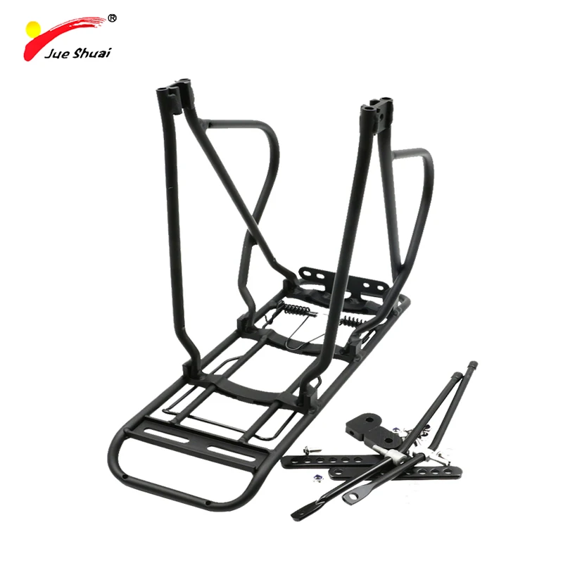 

Bike rear rack 24&quot; 26&quot; bicycle luggage rack Bike Rear Rack Silver Black trunk Carrier Adjustable Holder for Bike Accessories