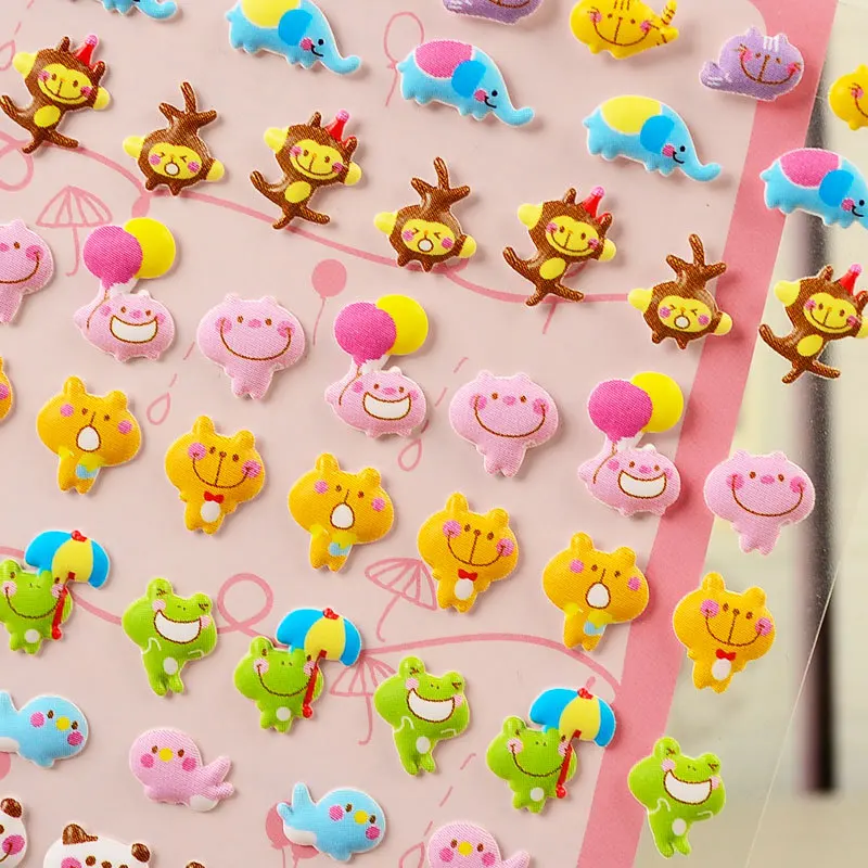 

DIY Colorful cute 3D kawaii Stickers Diary Planner Journal Note Diary Paper Scrapbooking Albums PhotoTag