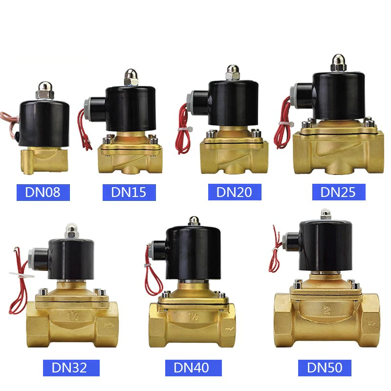 Горячая Новинка 1/", 1/8", 1/", 3/4", ", 2", AC220V, DC12V/24 В Электрический электромагнитный клапан пневматический клапан для воды, масла, воздуха, Газа