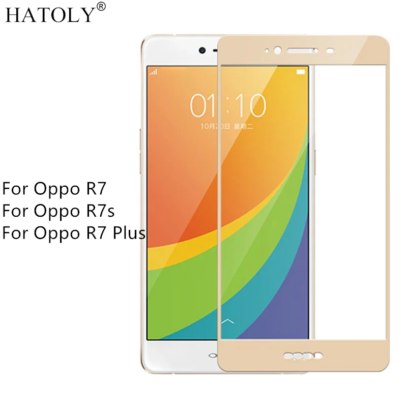Закаленное стекло HATOLY Oppo R7 / Plus R7s твердость 9H Защита экрана для 3D изогнутая пленка