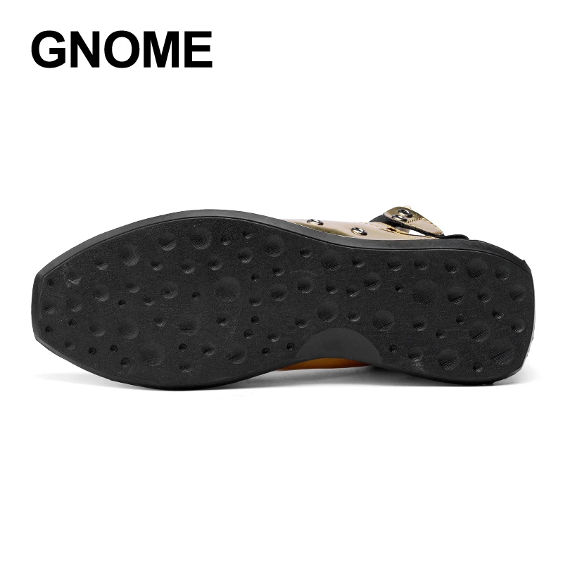 Кроссовки GNOME мужские с леопардовым принтом повседневная обувь из искусственной