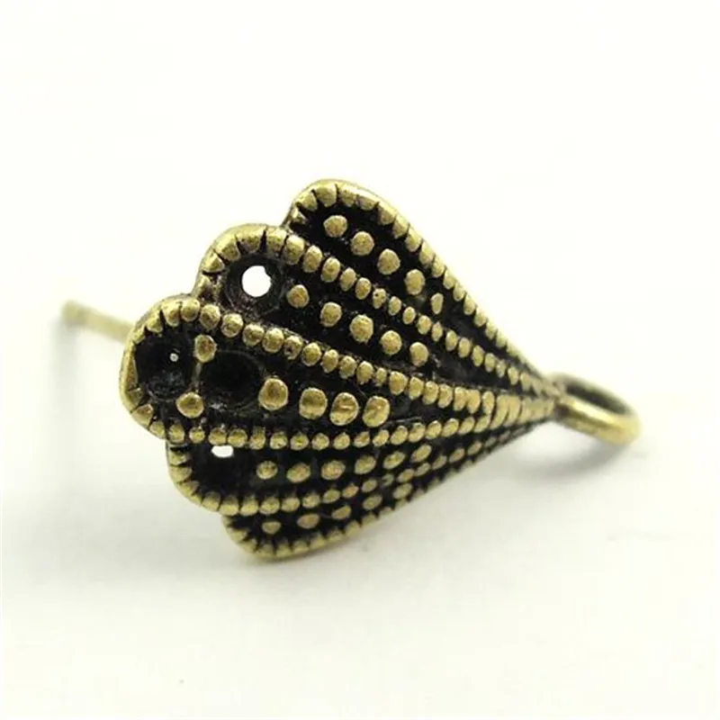 Старину Стиль бронза Цвет сплава серьги разъем 10 шт. 31291 14*12*11 мм|earring skull|earingsearring
