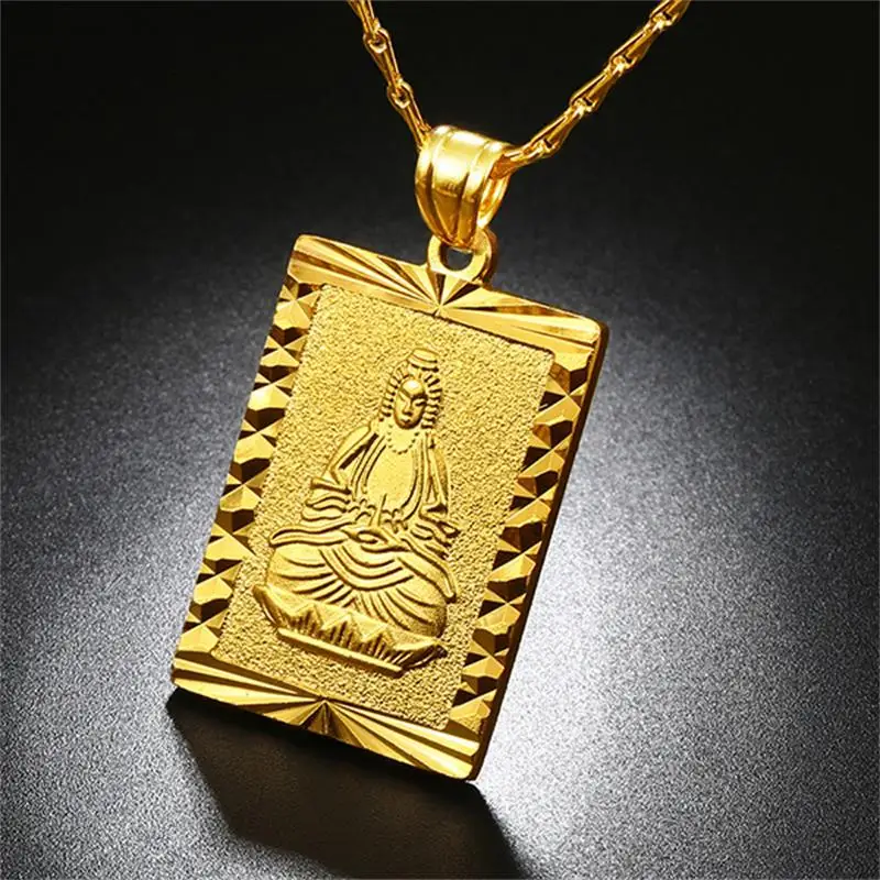 Вьетнамский песок золото не выцветает Guanyin бренд Орел Гуан Гонг Будда латунь