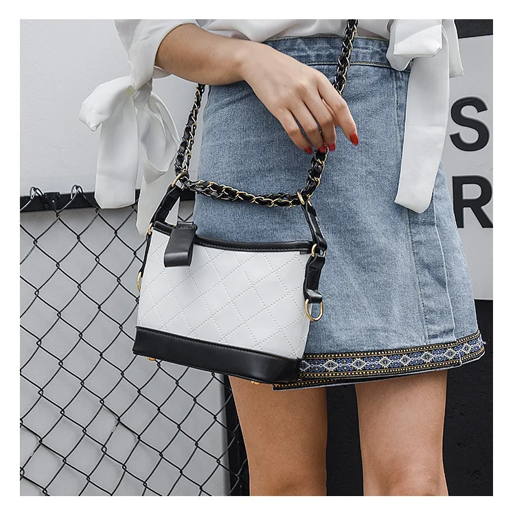 Женская клетчатая сумка через плечо с цепочкой|chain crossbody bag|women shoulder bagbrand bag |