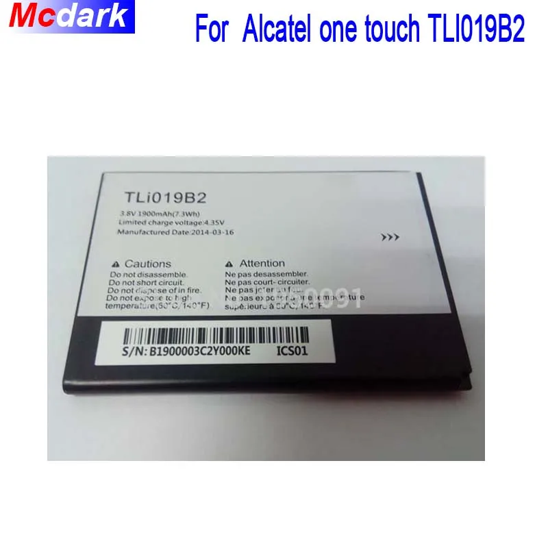 Аккумулятор TLi019B2 для Alcatel one touch OT 991 991D 992D 916D 6010 TLi019B1 CAB1900003C2 аккумулятор 1900 мАч|battery