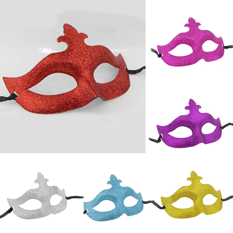 Блестящая пудра расшитая блестками остроконечная маска для выпускного вечера