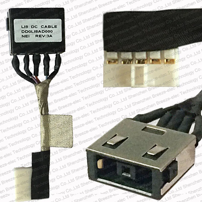 100% подлинный новый разъем питания постоянного тока для ноутбука проводной