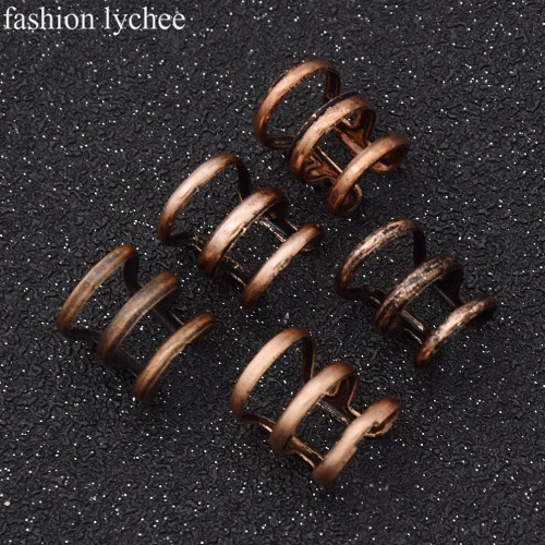 color 3 Модные lychee 5 шт. дредовые бусины u-образные регулируемые дредовые волосы оплетка дреды манжеты трубка зажим аксессуары для волос - Окраска металла: color 3