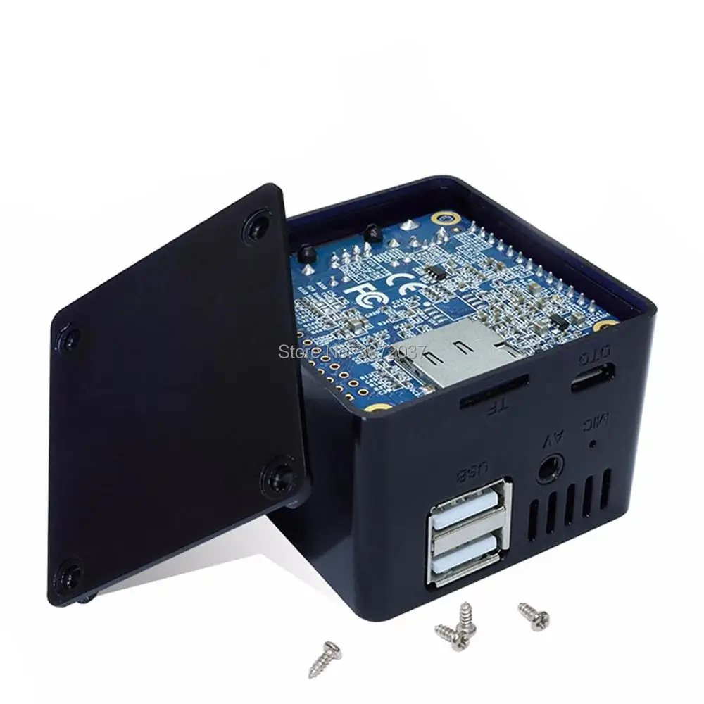 DIYmall защитный чехол ABS для Orange Pi Zero совместим с плата расширения черный белый