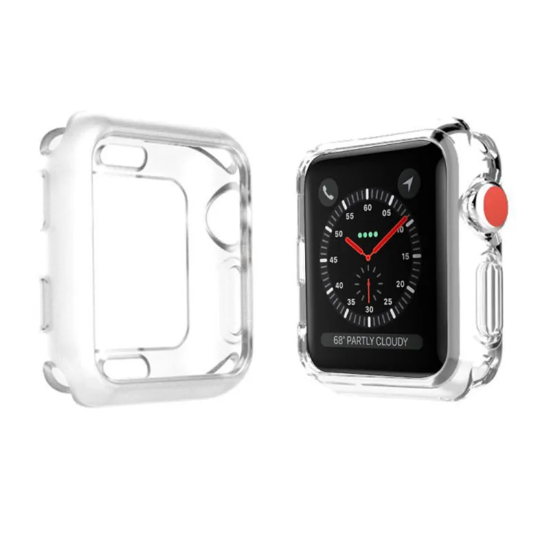 Аксессуары для наручных часов Apple Watch корпус Series4 3 2 Мягкая тонкая защитная пленка