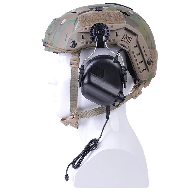 EARMOR M31H Tactical Headphone Noise Canceling Hearing Protection Softair Aviation Headset for FAST MT Helmets Adapter