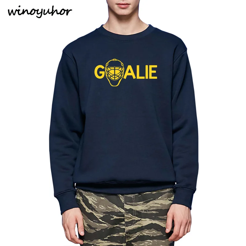 Goalies Hoodies Men Winter Fashion Long Sleeve Sweatshirts Mens Funny Ice Hockeys Player Gift Brand Clothing Tracksuits | Мужская одежда