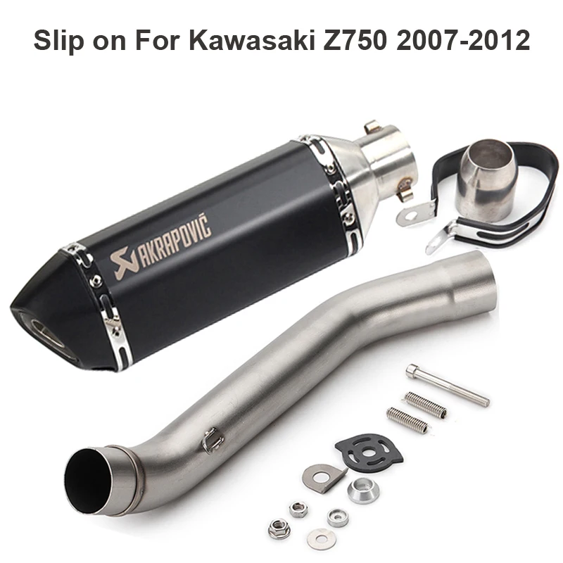 Мотоцикл Akrapovic выхлопная труба глушителя средняя система без шнуровки хвост для