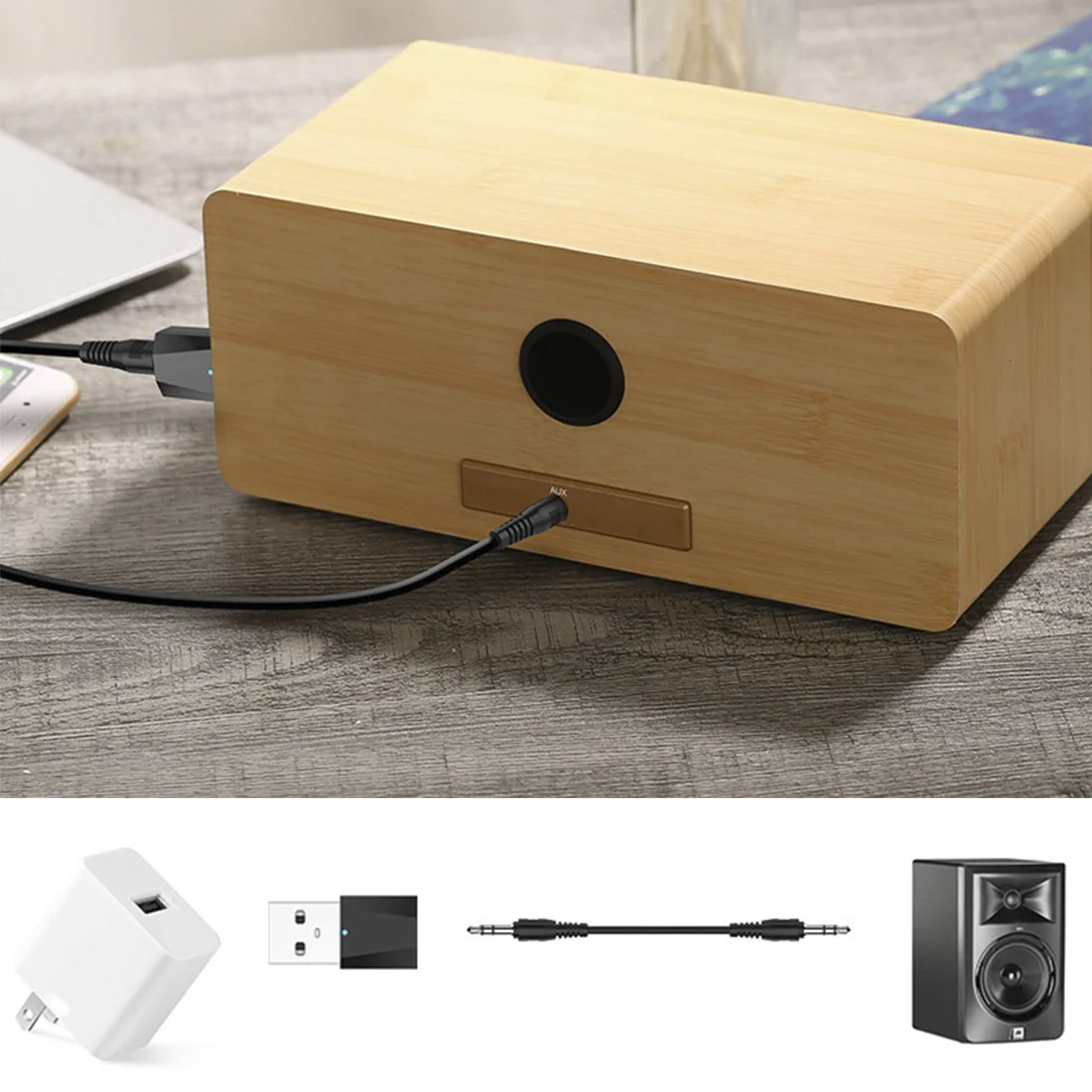 Bluetooth 4 2 аудио приемник передатчик мини стерео AUX RCA USB разъем 3 5 мм для ТВ ПК