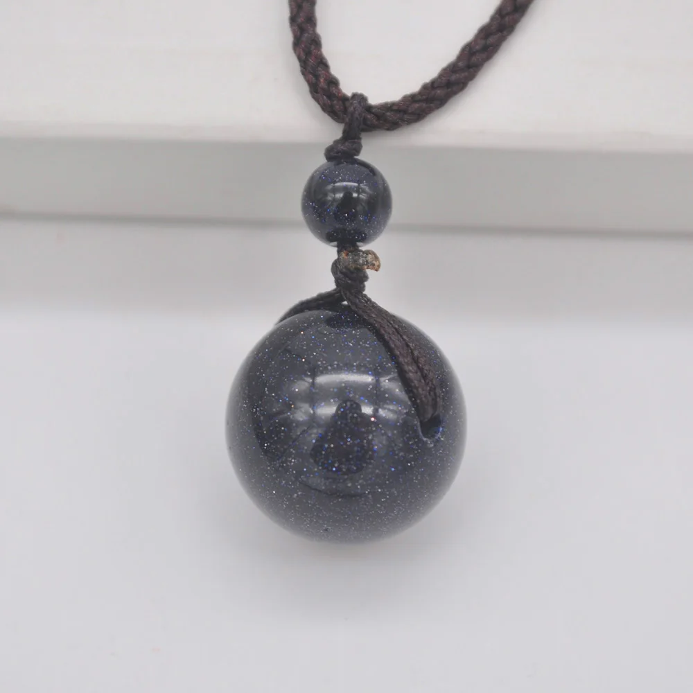Blue Sandstone Натуральный смешанный камень авантюрин/Сердолик/тигровый глаз/опал/Лапис камень Регулируемый Нейлоновый Канат плетеные бусы ювелирные изделия 1 шт. F431-F443 - Окраска металла: Blue Sandstone