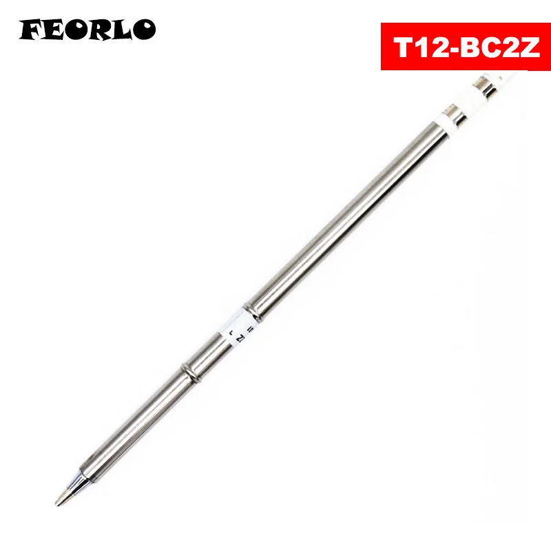 FEORLO 1 шт. ПАЯЛЬНЫЕ НАКОНЕЧНИКИ T12 для HAKKO T12-BC1Z BC2Z BC3Z BC4Z D12 D32 D52 ПАЯЛЬНЫЕ НАКОНЕЧНИКИ для паяльной сварки - Цвет: BC2Z