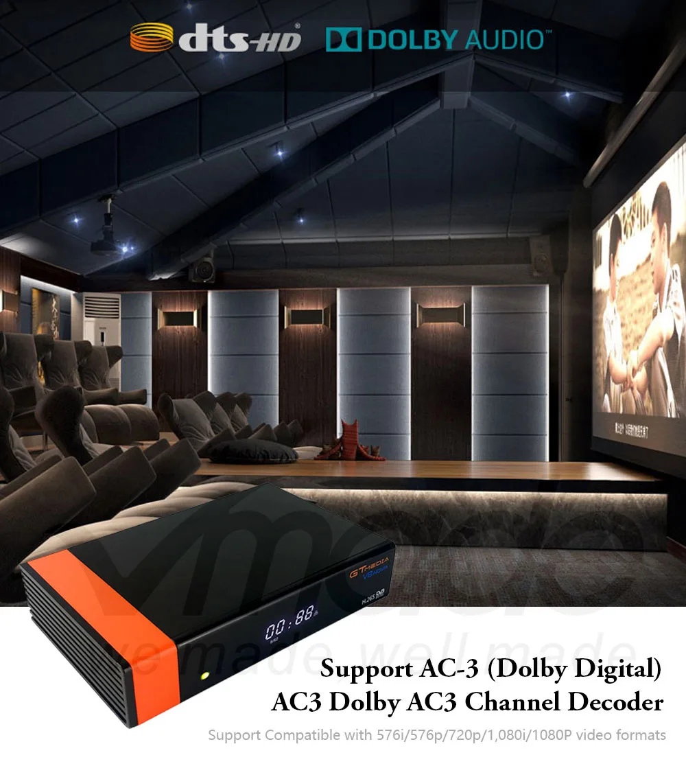Gtmedia V8 NOVA спутниковый ресивер+ 1 год Европа CCCAM DVB-S2 декодер H.265 со встроенным wifi tv box такой же, как Freesat V9 Super