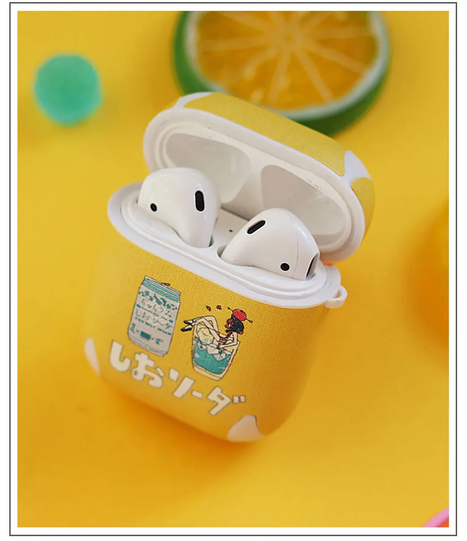 Роскошный мультяшный кожаный чехол для Apple Airpods чехол Bluetooth аксессуары для наушников Защитный чехол зарядный чехол